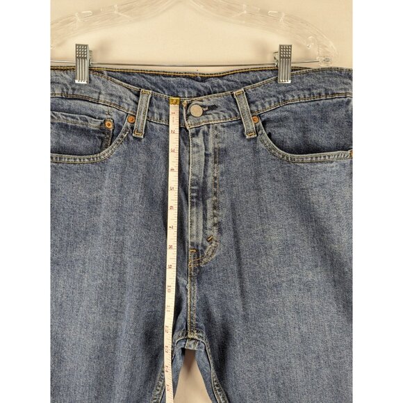 Levi's Jeans 505 Mens 36x32 Blue Regular Fit Straight Leg Denim Medium Wash - Picture 4 of 11